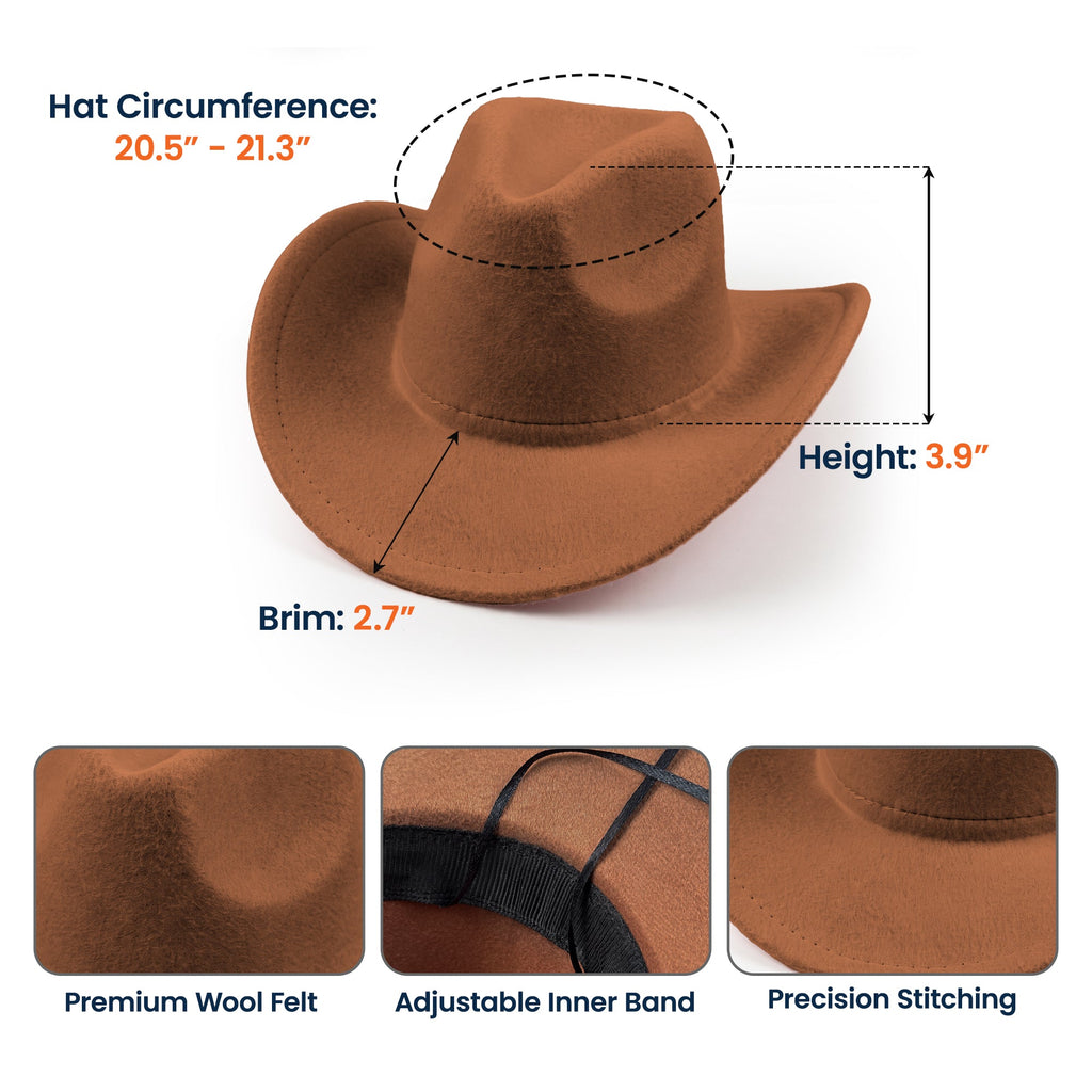 Kid Western Cowboy Custom Pattern And Name - Personalized Cowboy Hat