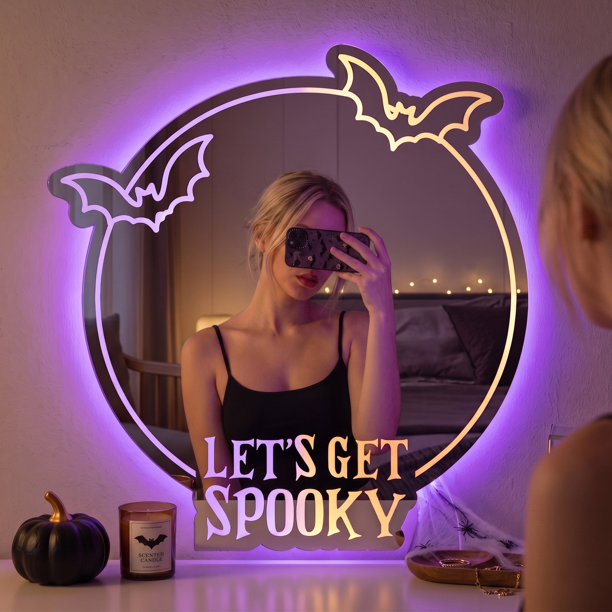 Let's Get Spooky - Personalized LED Mirror