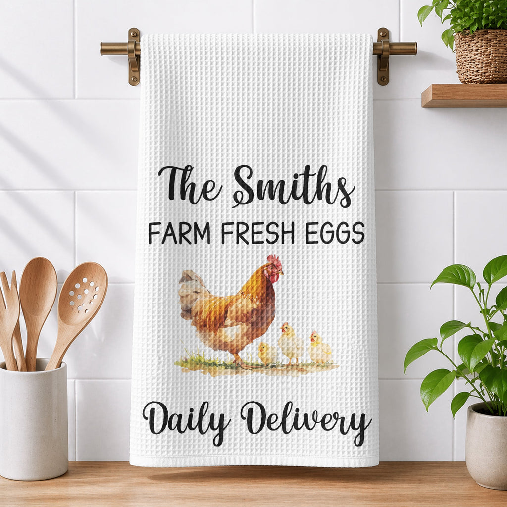 Life Is Better With Chickens - Personalized Kitchen Towel