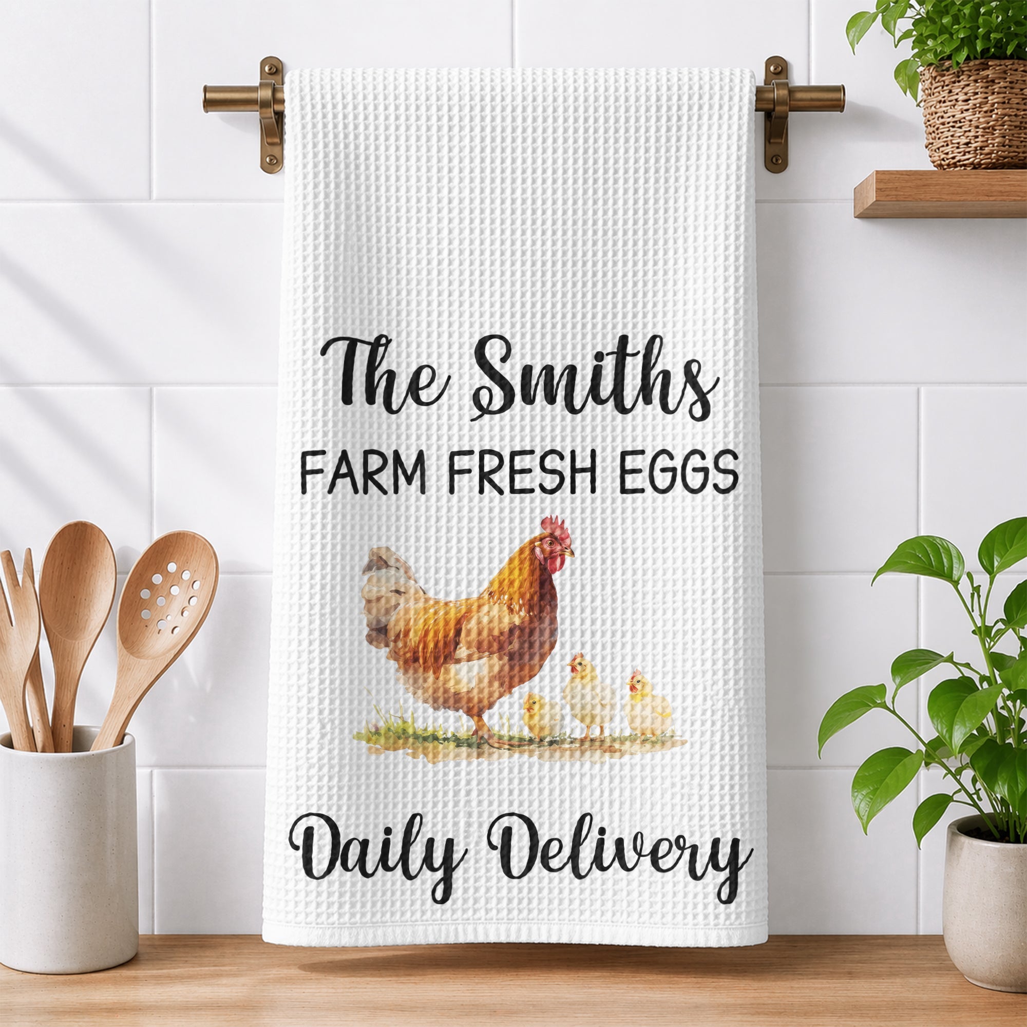 Life Is Better With Chickens - Personalized Kitchen Towel