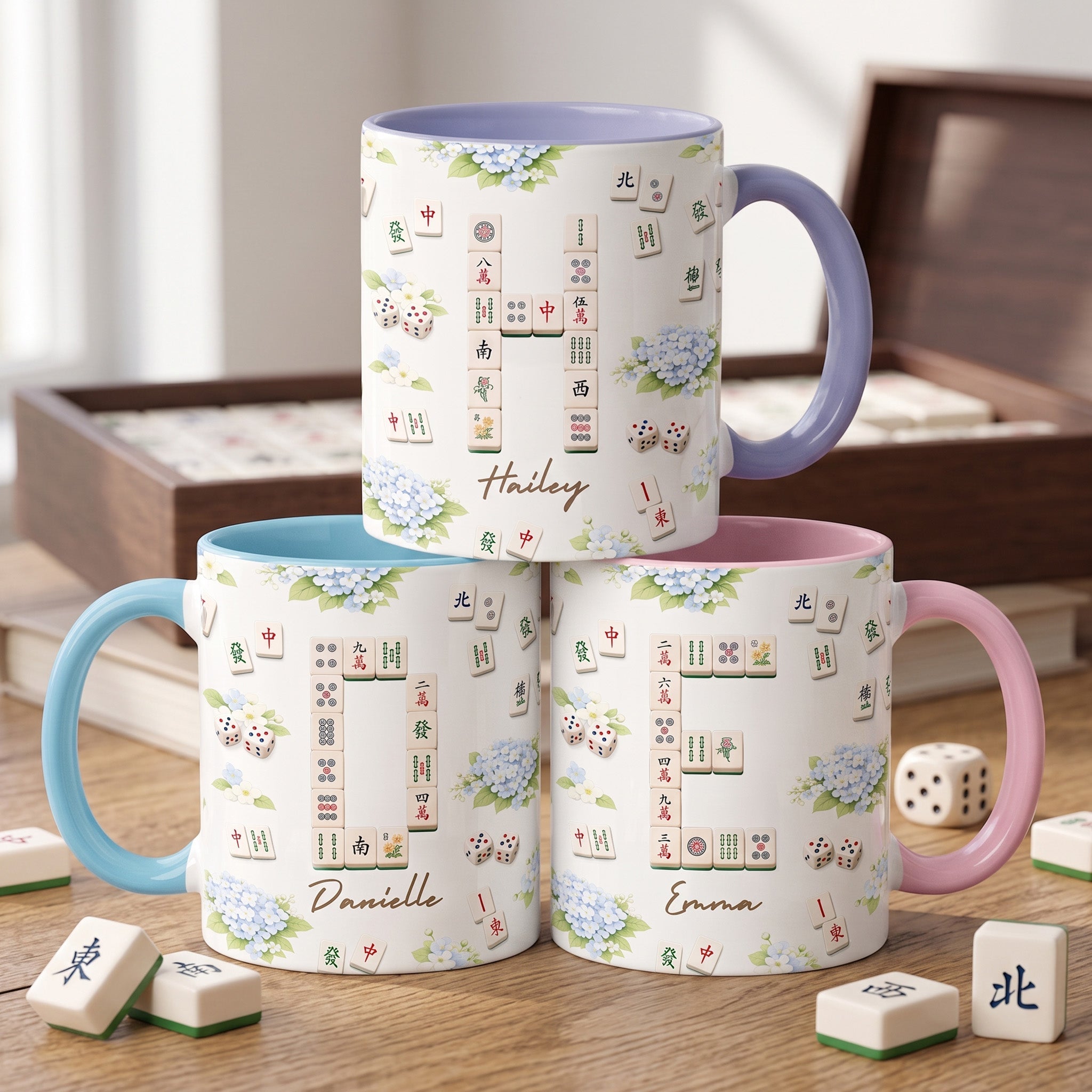 Mahjong Game Custom Name For Game Night, Mahjong Lover - Personalized Mug