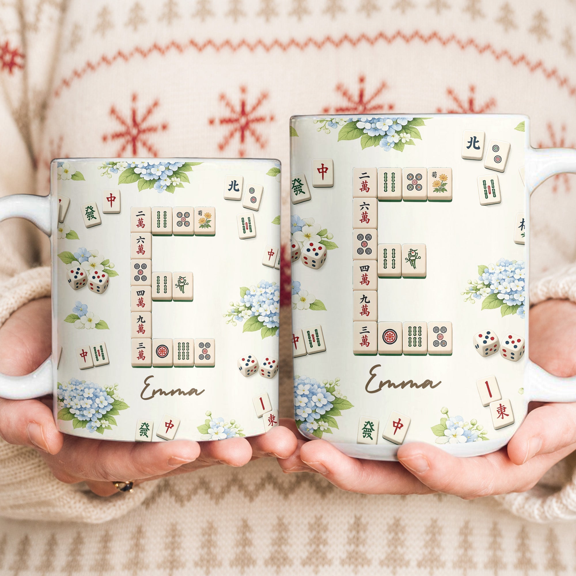 Mahjong Game Custom Name For Game Night, Mahjong Lover - Personalized Mug
