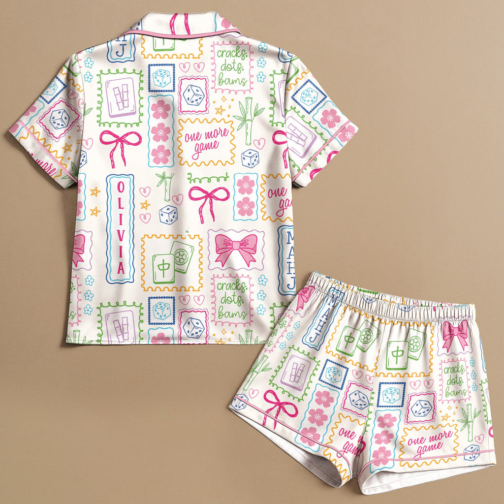 Mahjong Game Custom Name For Game Night, Mahjong Lover - Personalized Pajamas
