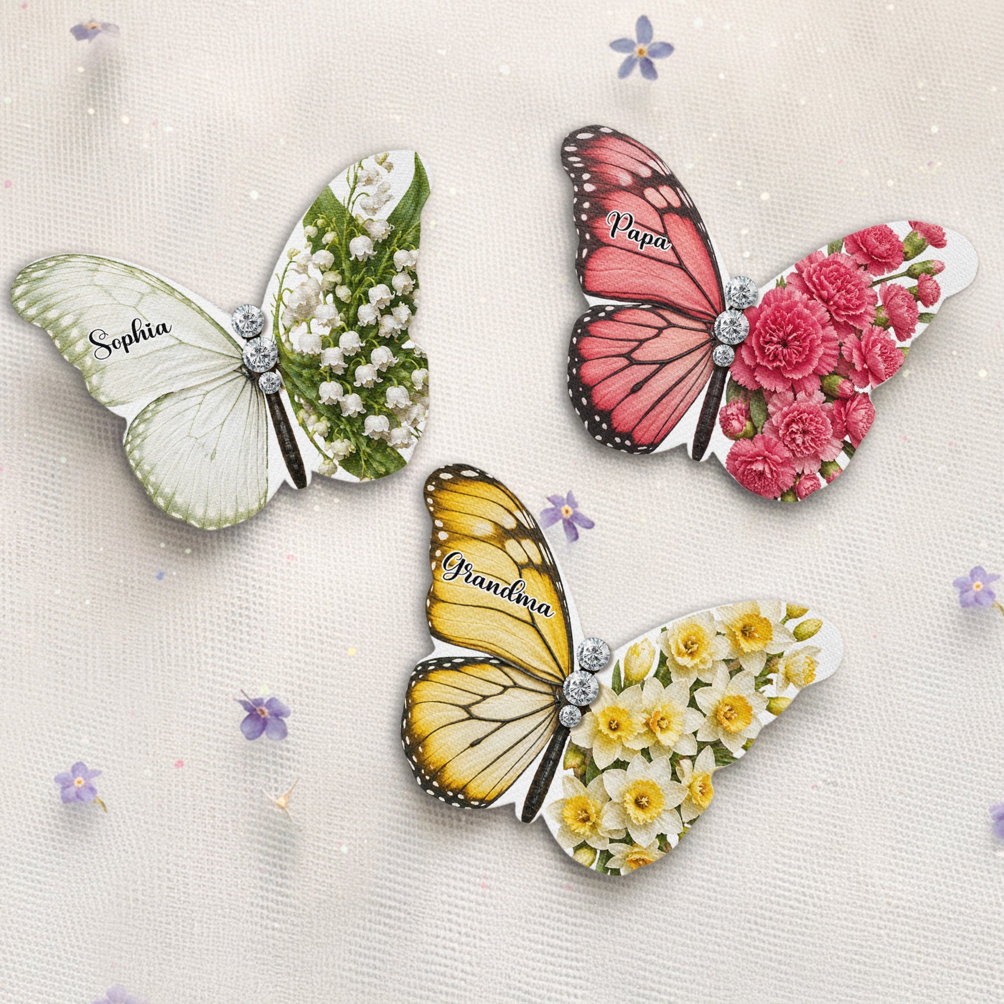 Memorial Wedding Gifts For Bride - Personalized Brooch