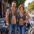 Men & Women 3D Biker Couple, Biker Costume Halloween Costume, Cosplay, Motocycle Lovers - Personalized Shirt
