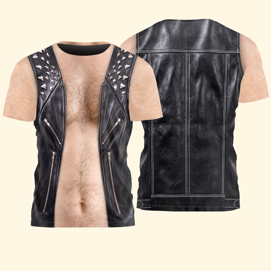 Men & Women 3D Biker Couple, Biker Costume Halloween Costume, Cosplay, Motocycle Lovers - Personalized Shirt