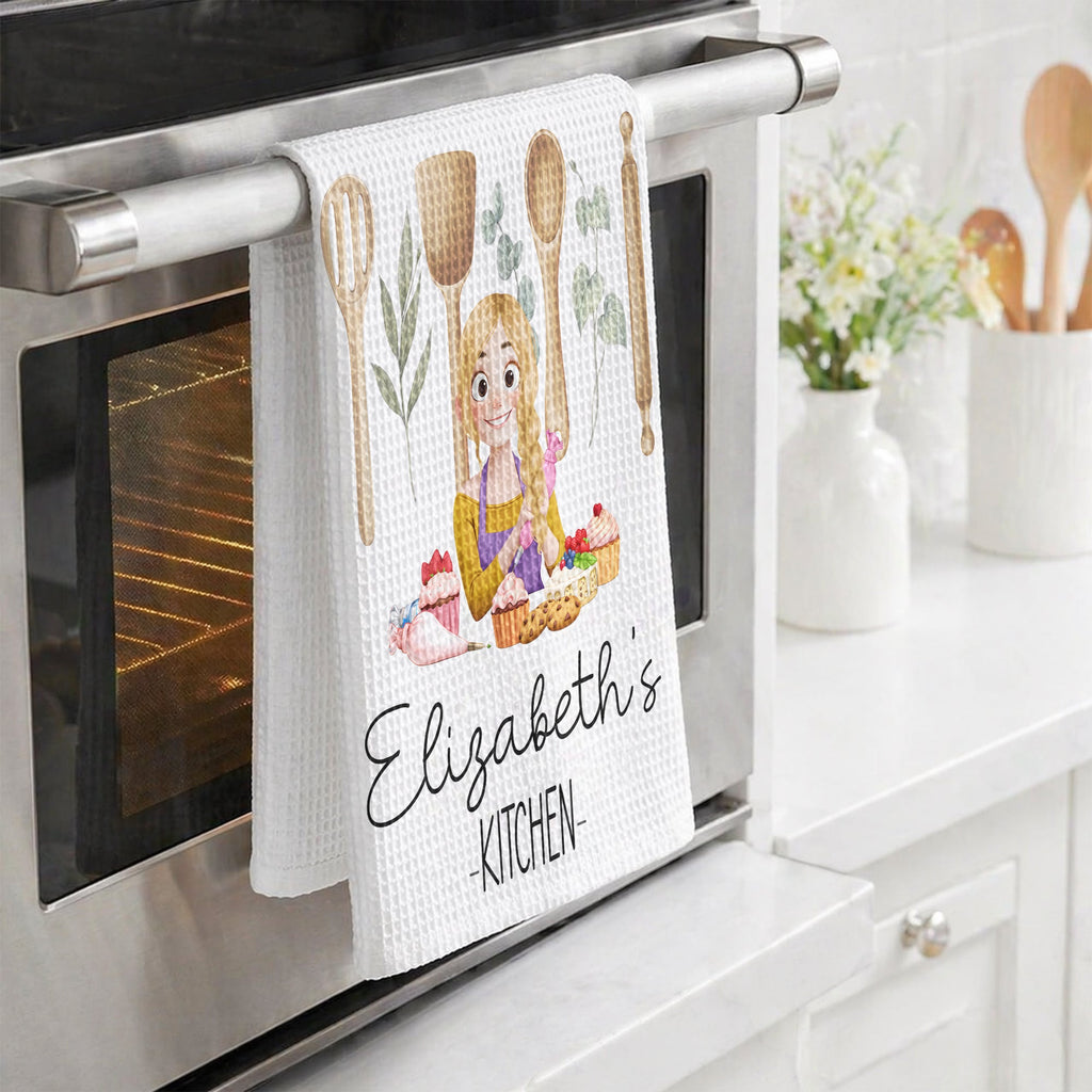 Mom Grandma Baking, Kitchen - Personalized Kitchen Towel