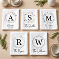 Monogram Initial, Custom Family Name, Housewarming Gift - Personalized Kitchen Towel