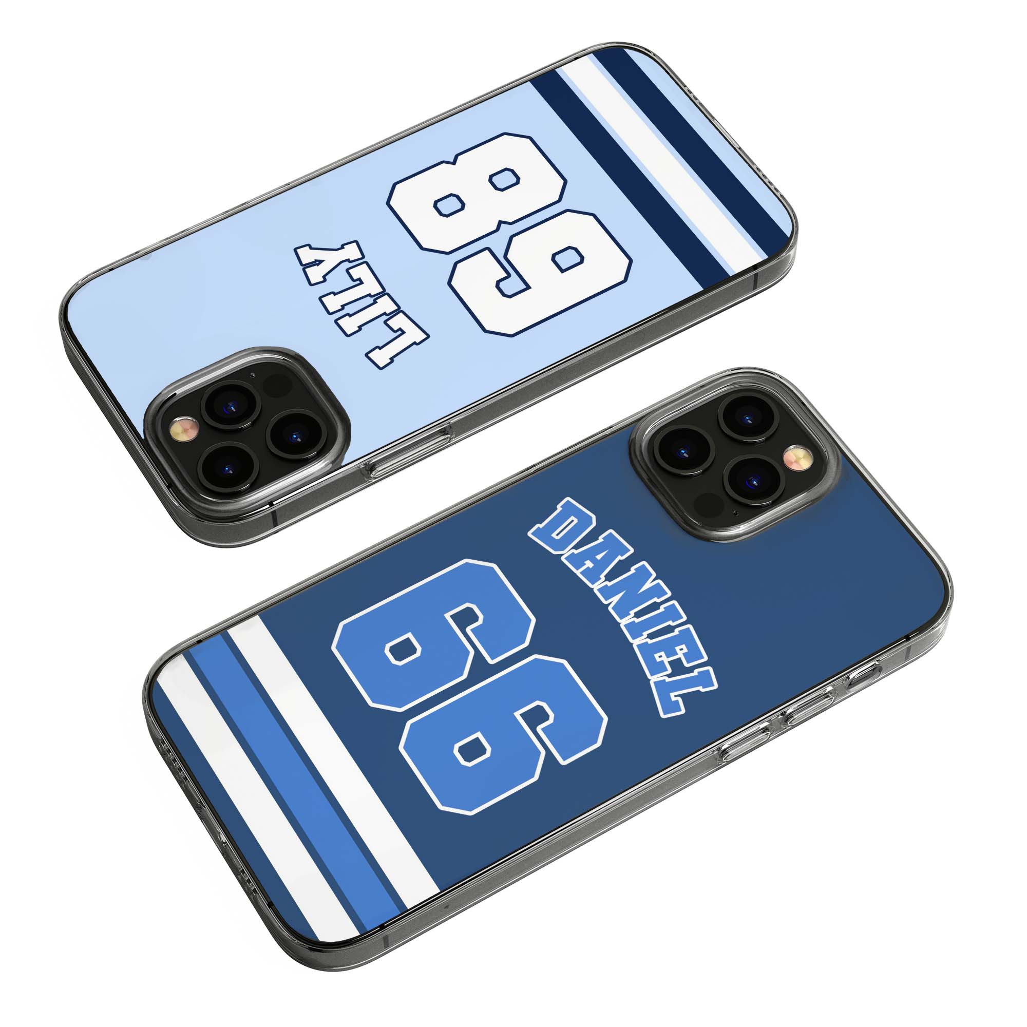 Monogram Jersey Custom Name & Number Gift For Baseball, Basketball, Hockey, Football Soccer Player, Fans - Personalized Phone Case