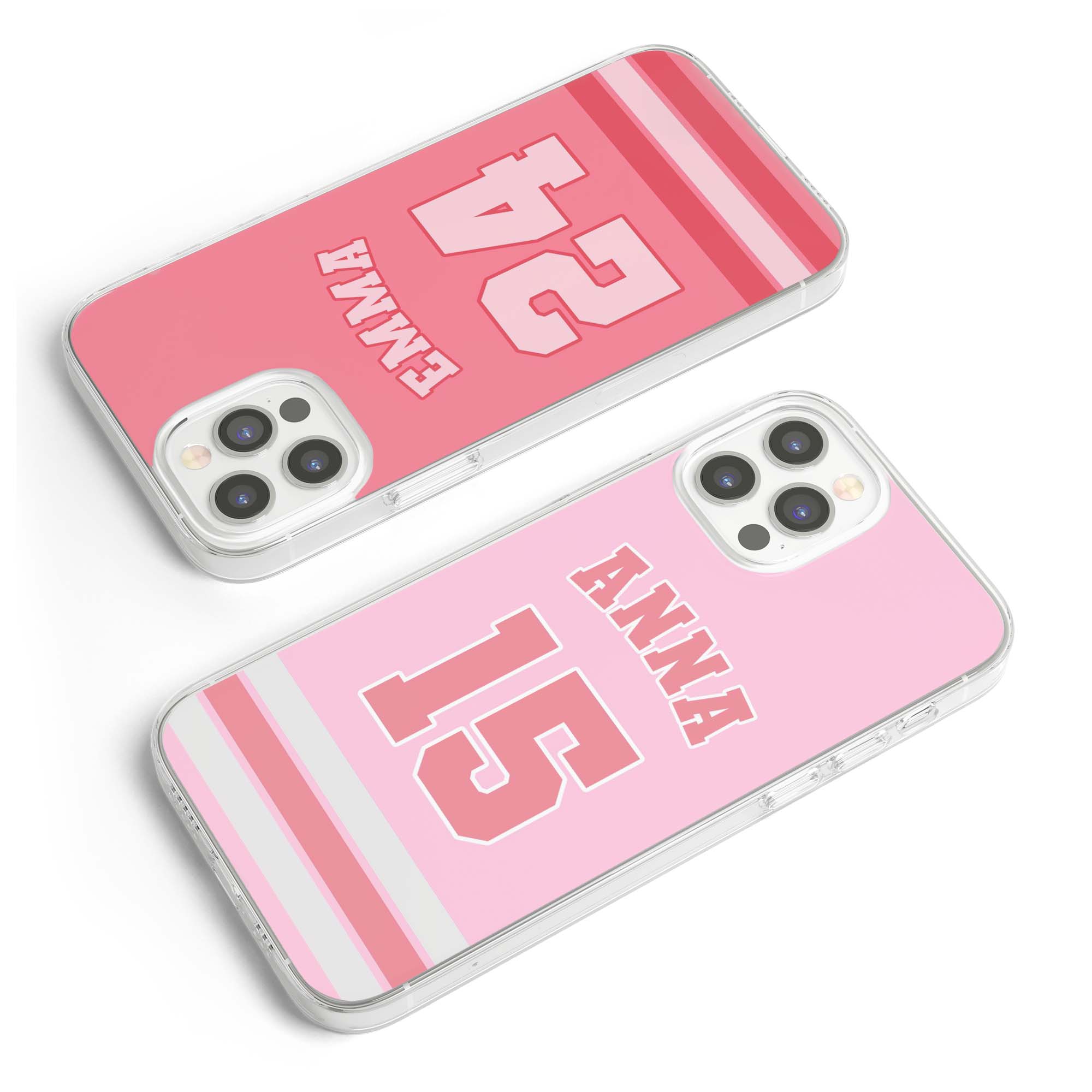 Monogram Jersey Custom Name & Number Gift For Baseball, Basketball, Hockey, Football Soccer Player, Fans - Personalized Phone Case