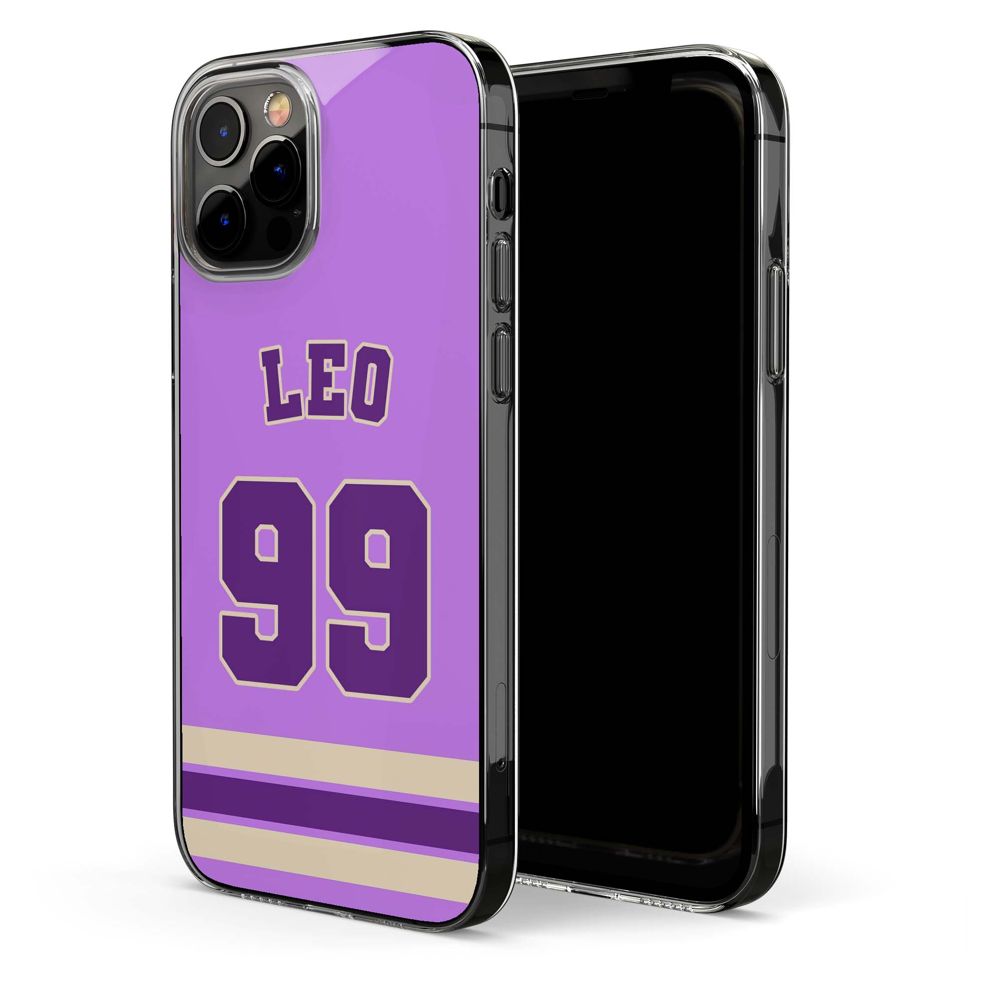 Monogram Jersey Custom Name & Number Gift For Baseball, Basketball, Hockey, Football Soccer Player, Fans - Personalized Phone Case