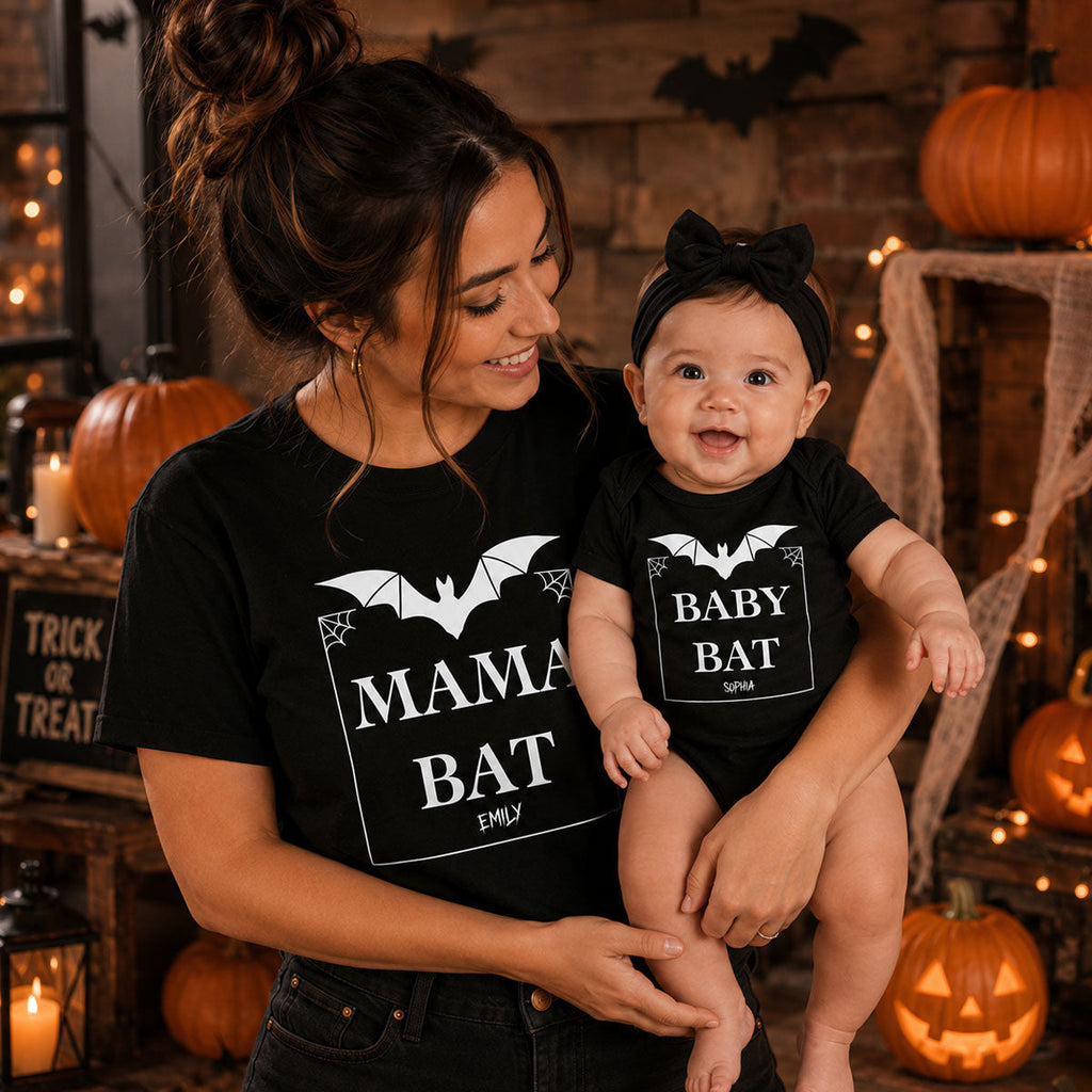 Mother And Daughter Son Matching Outfits, Baby Halloween - Personalized Shirt