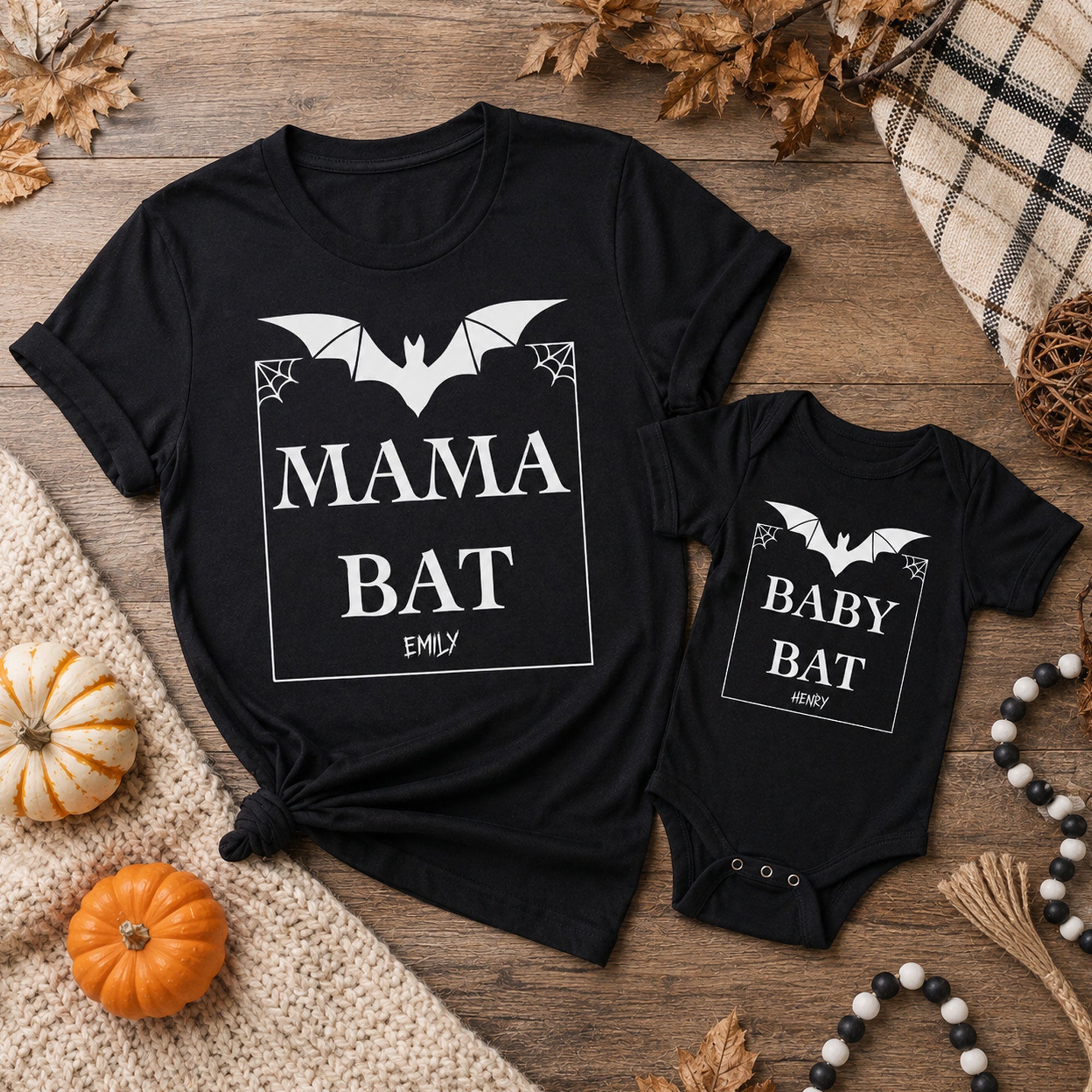 Mother And Daughter Son Matching Outfits, Baby Halloween - Personalized Shirt