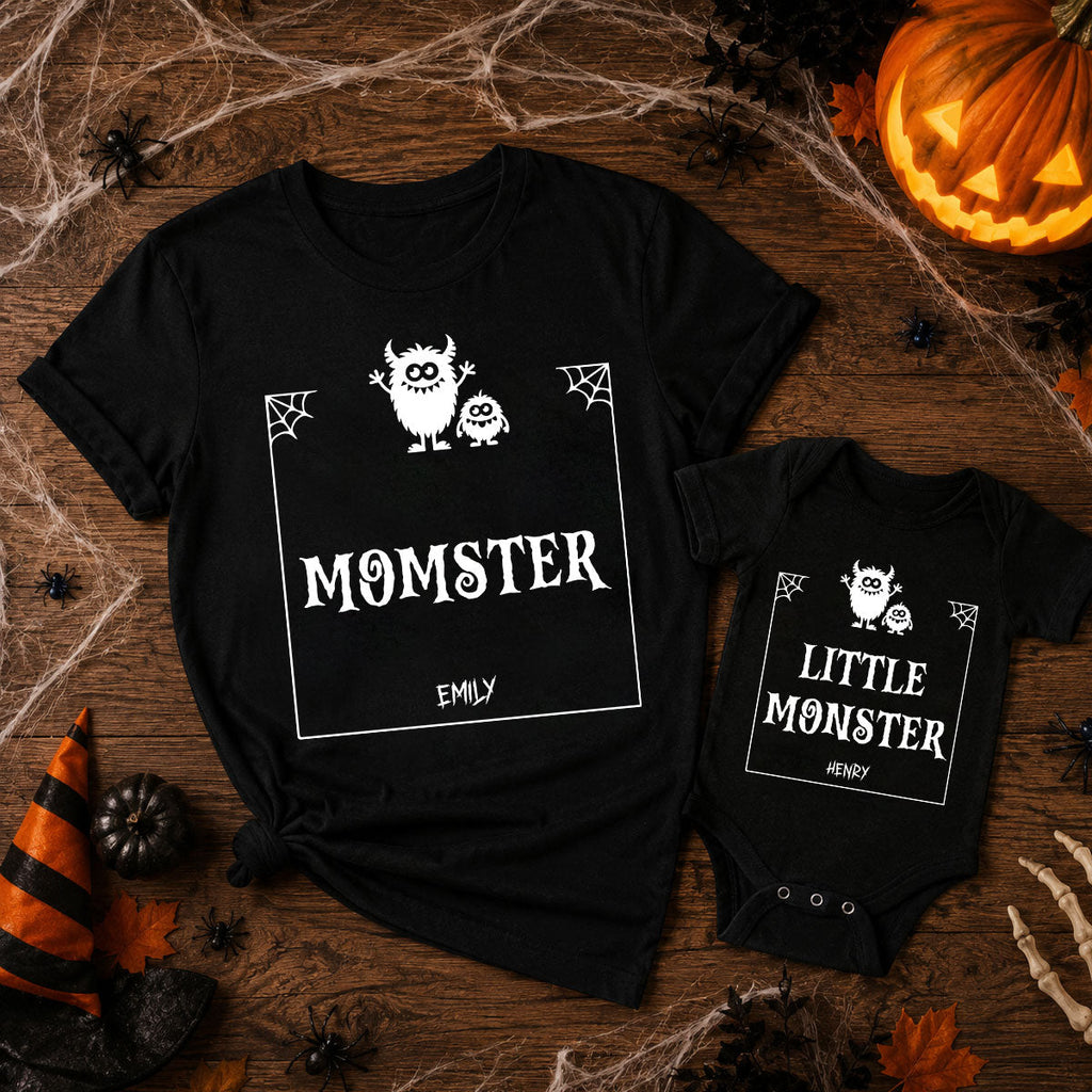 Mother And Daughter Son Matching Outfits, Baby Halloween - Personalized Shirt