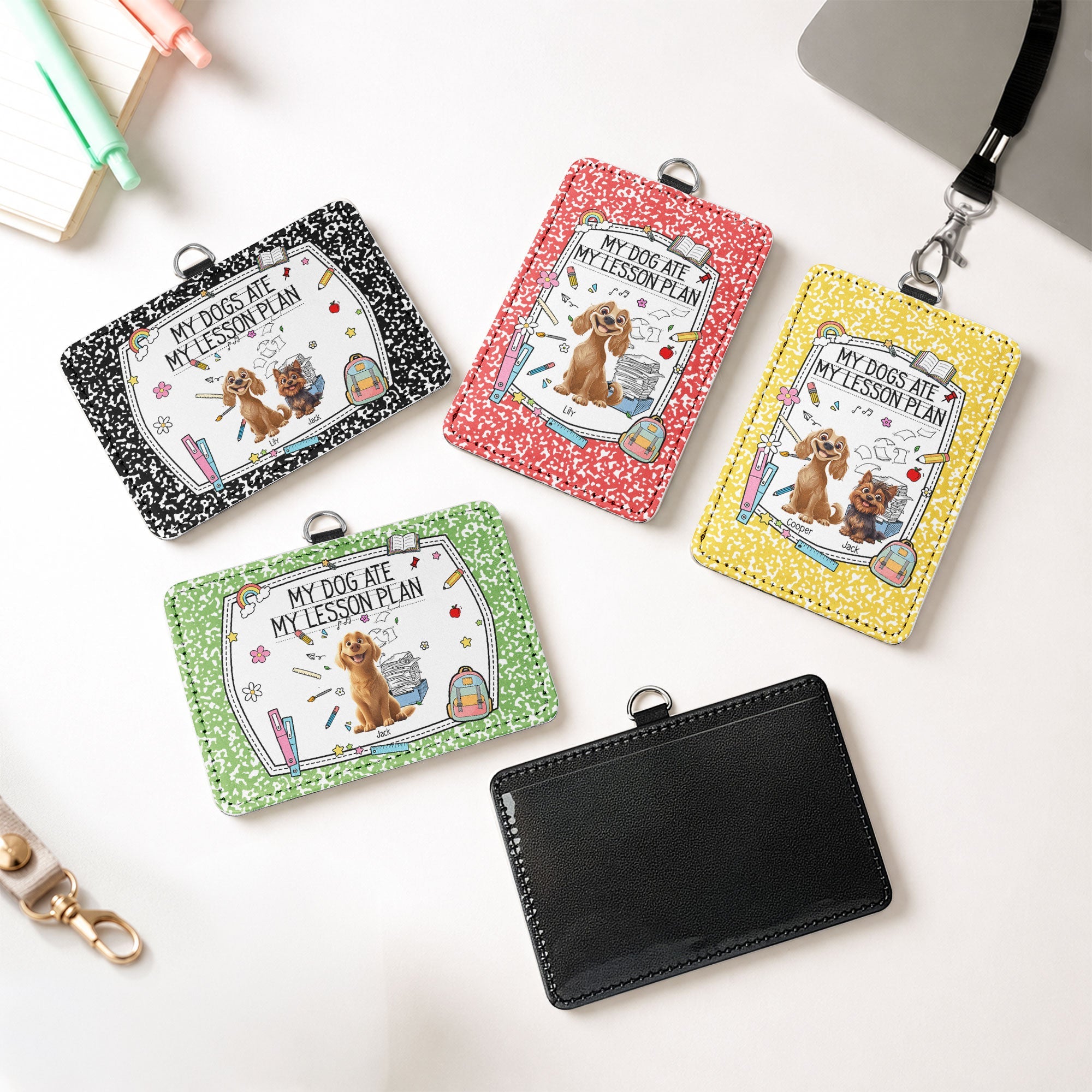 My Dog Ate My Lesson Plan - Personalized Badge Holder