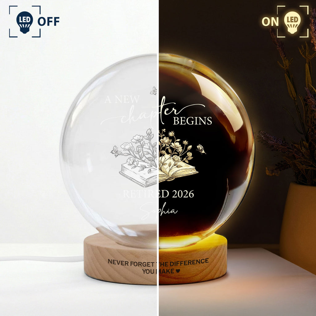 Never Forget The Difference You Make Retirement Gifts - Personalized Night Light