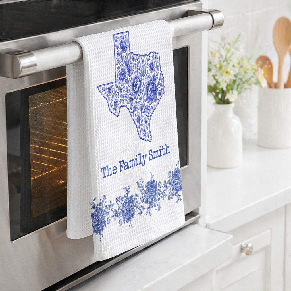 New Home Gifts US Family States - Personalized Kitchen Towel