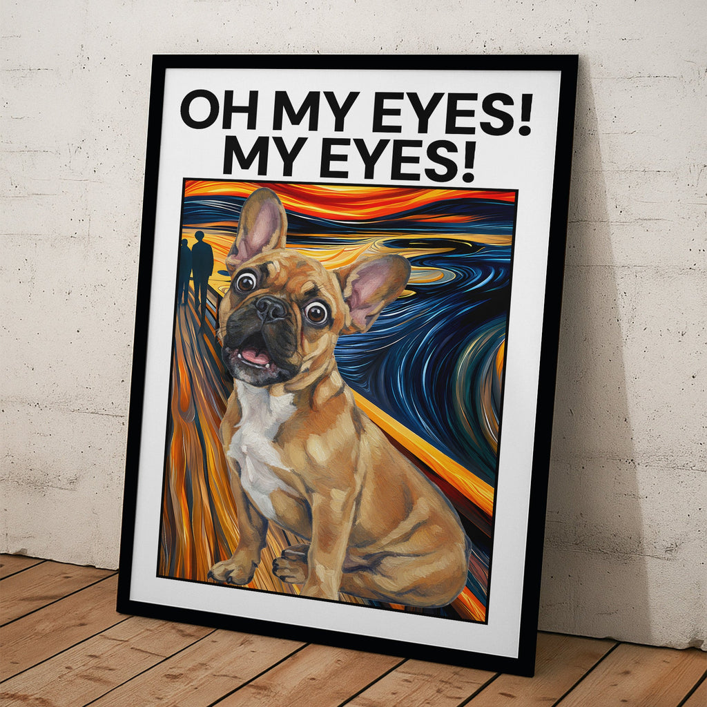 Nice Butt Custom Pet Photo Funny Scream Art - Personalized Poster