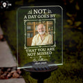 Not A Day Goes By That You Are Not Missed Sympathy Gift - Personalized Solar Garden Light