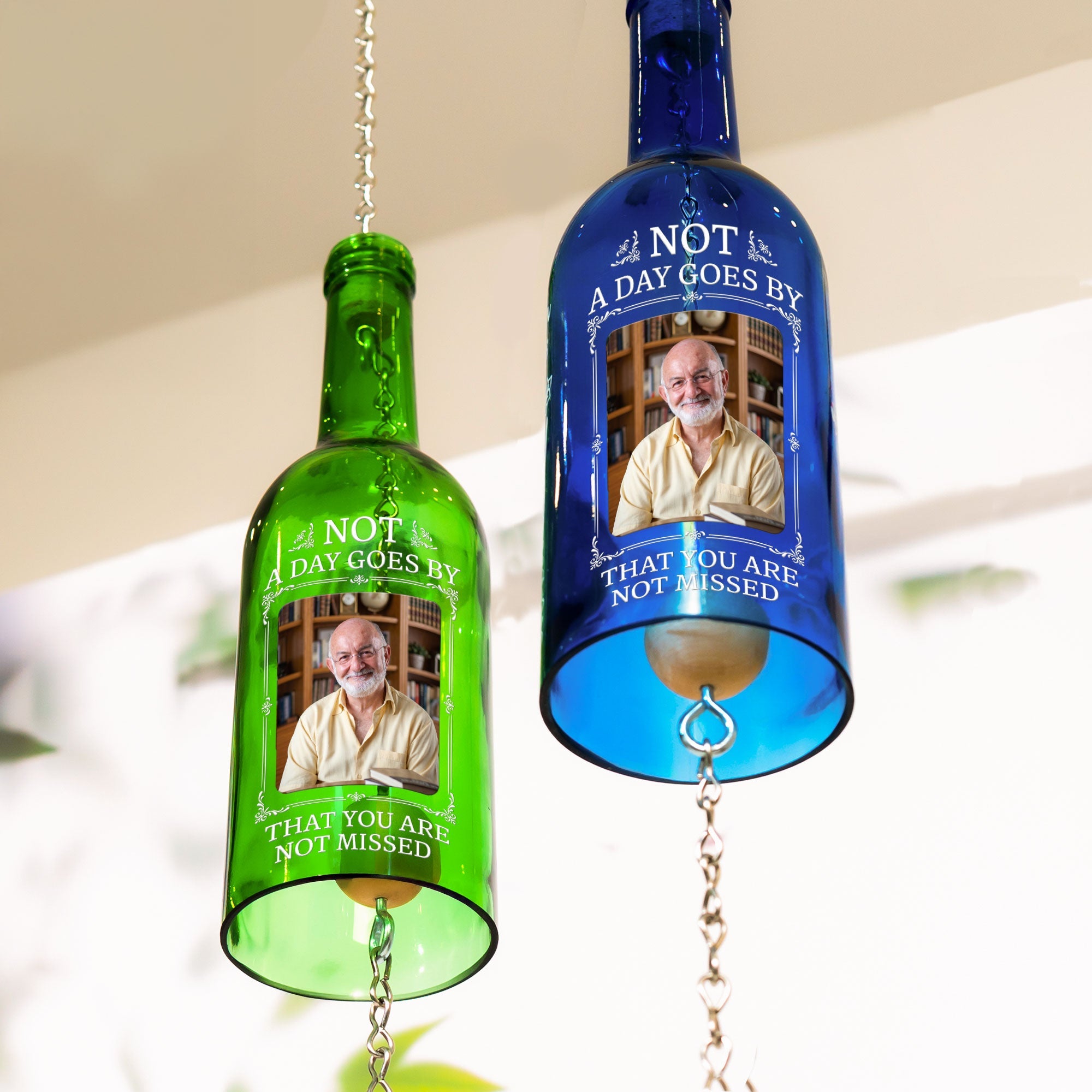 Not A Day Goes By That You Are Not Missed Sympathy Gift - Personalized Wind Chime