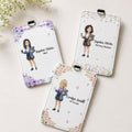 Office Cartoon Gift For Colleagues, Coworkers, Boss, Teacher - Personalized Badge Holder