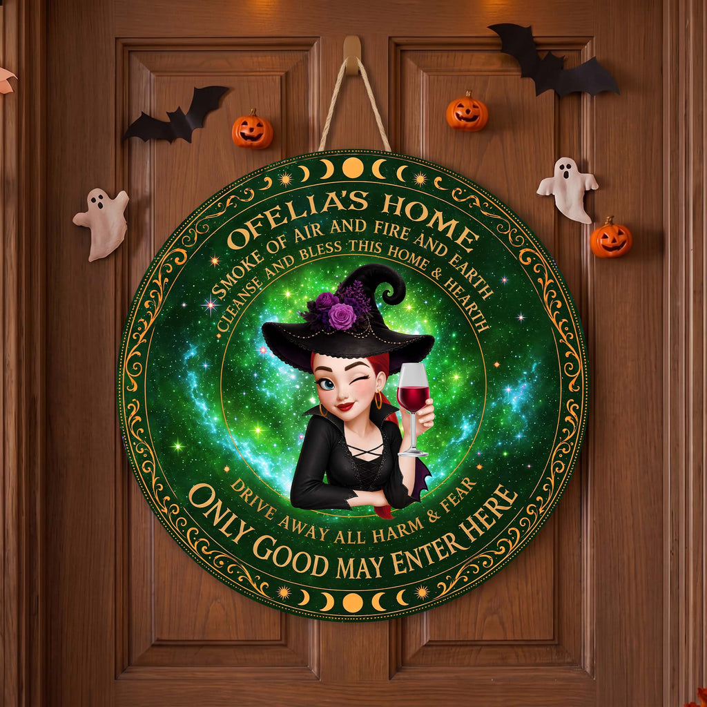 Only Good May Enter Here Witch Home Room Decor - Personalized Wood Sign
