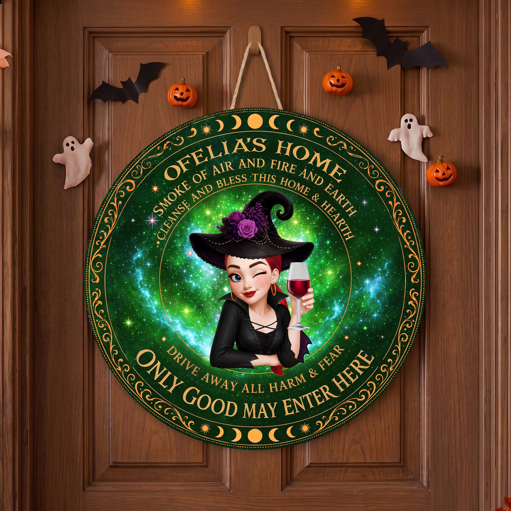 Only Good May Enter Here Witch Home Room Decor - Personalized Wood Sign