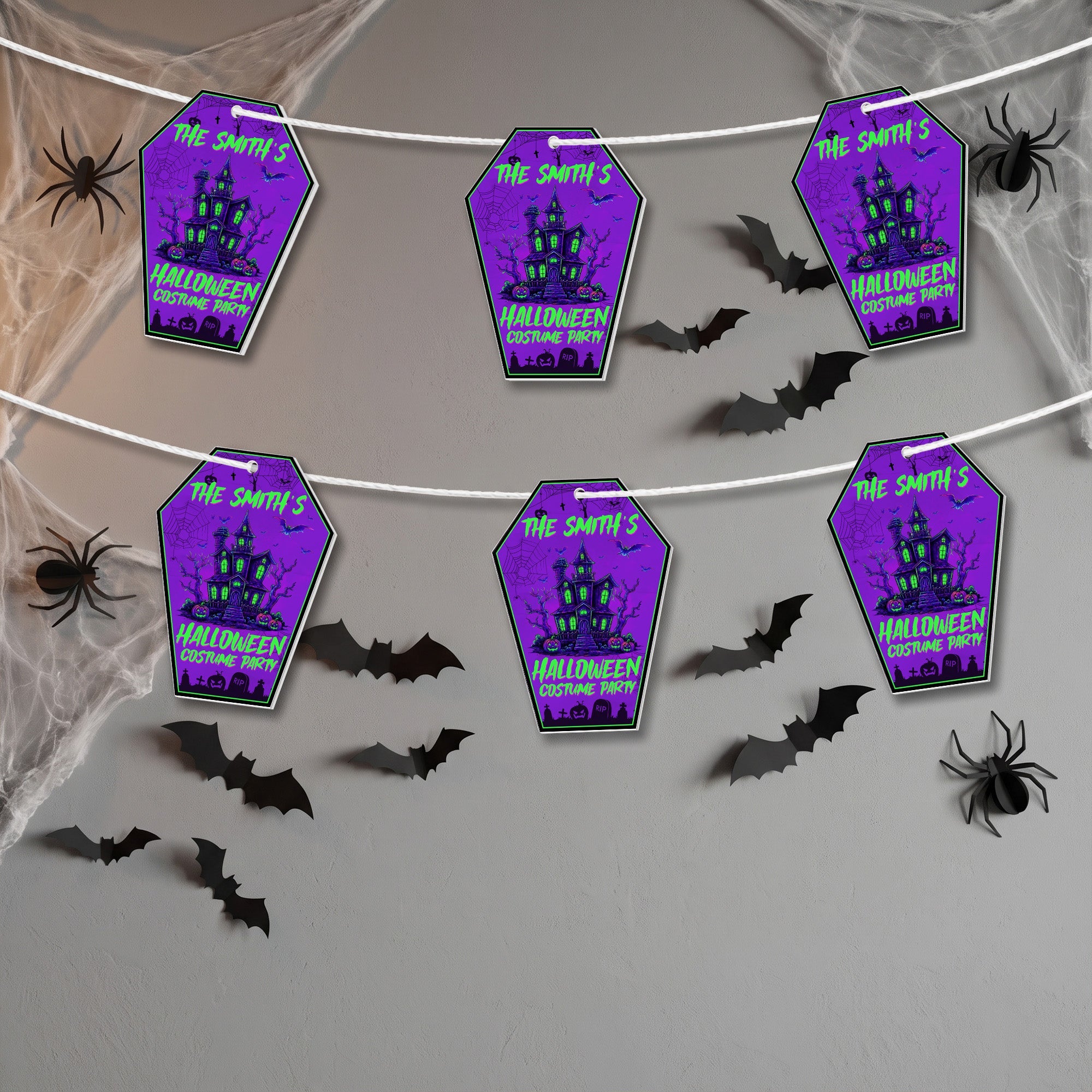 Our Family Halloween Party - Personalized Garland Banner