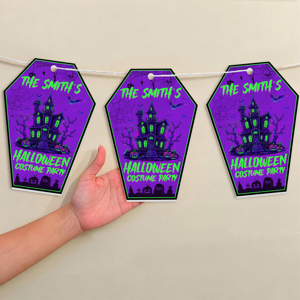 Our Family Halloween Party - Personalized Garland Banner