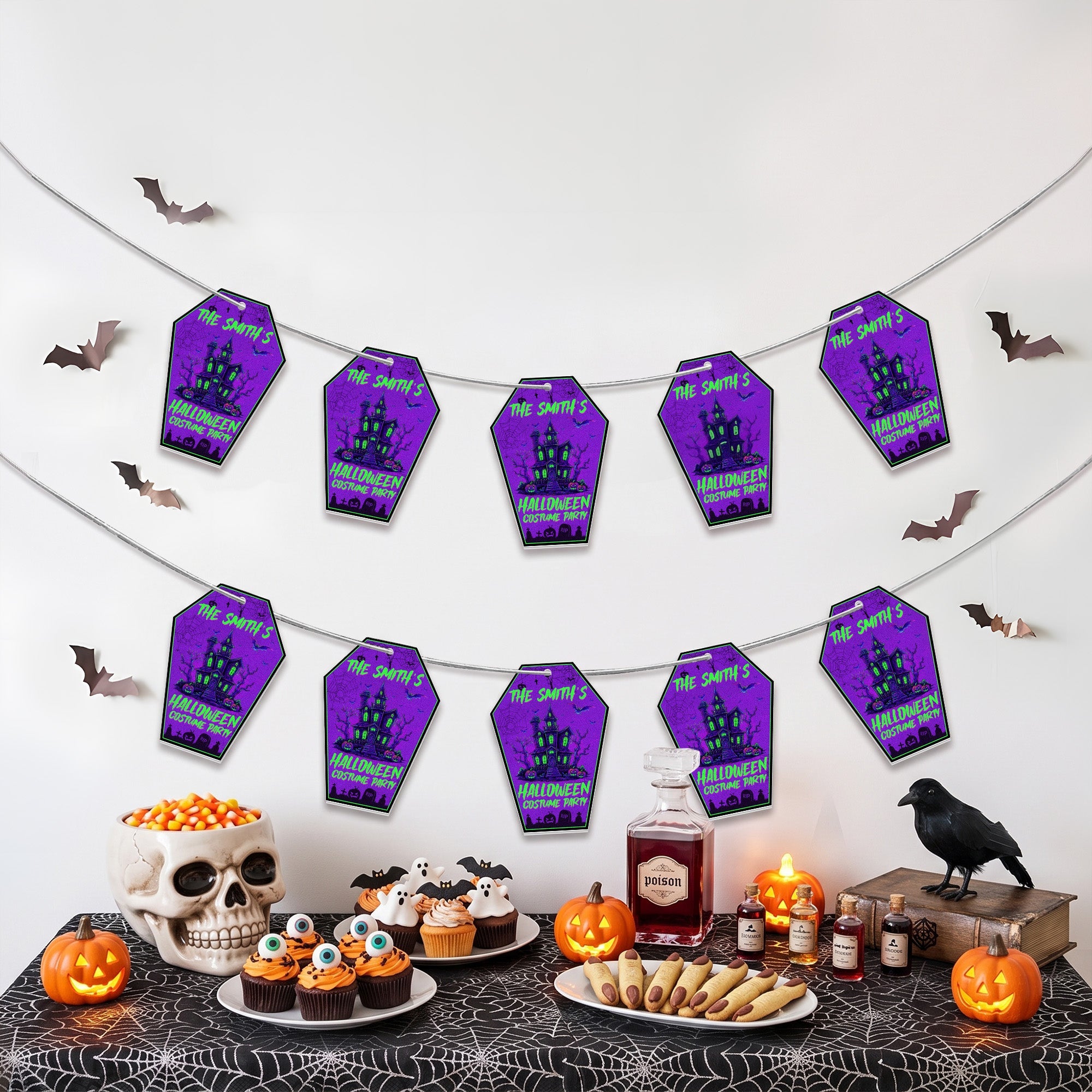 Our Family Halloween Party - Personalized Garland Banner