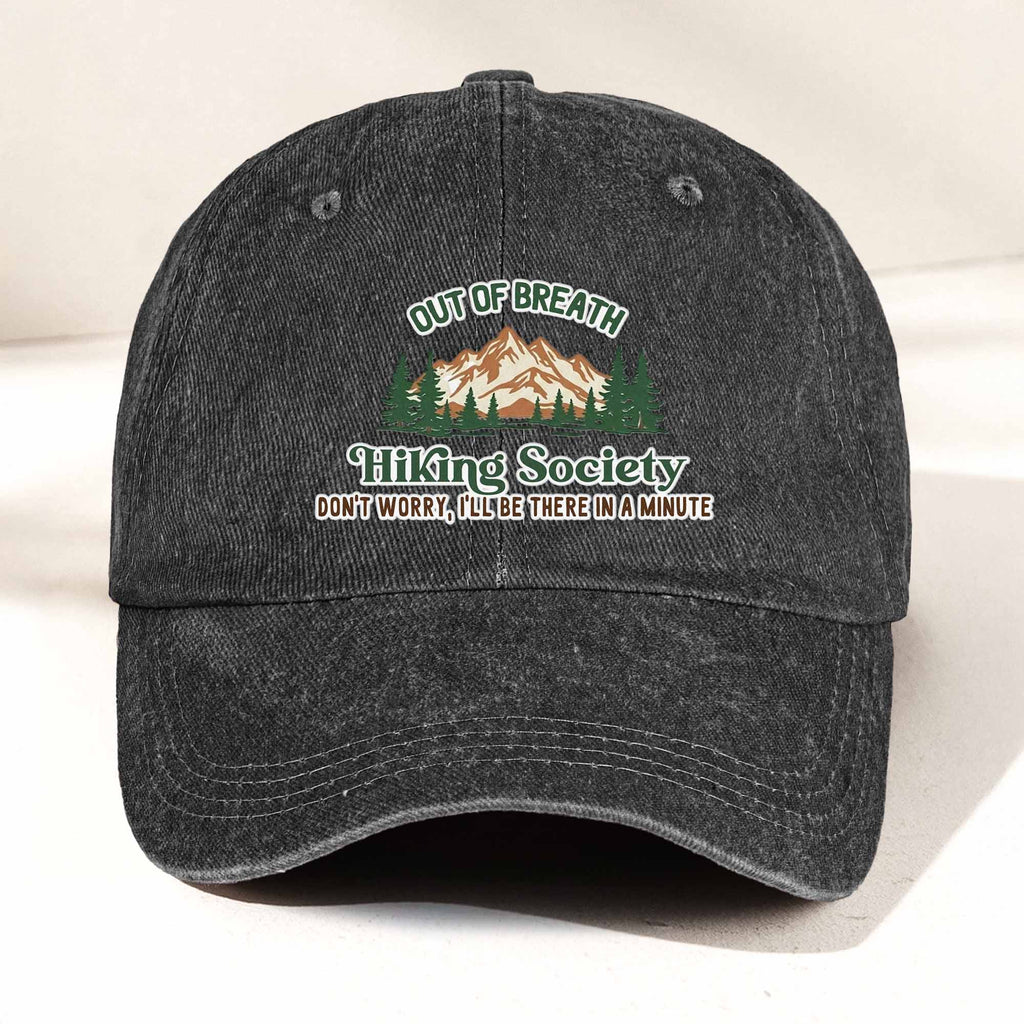 Out Of Breath Hiking Club - Personalized Cap