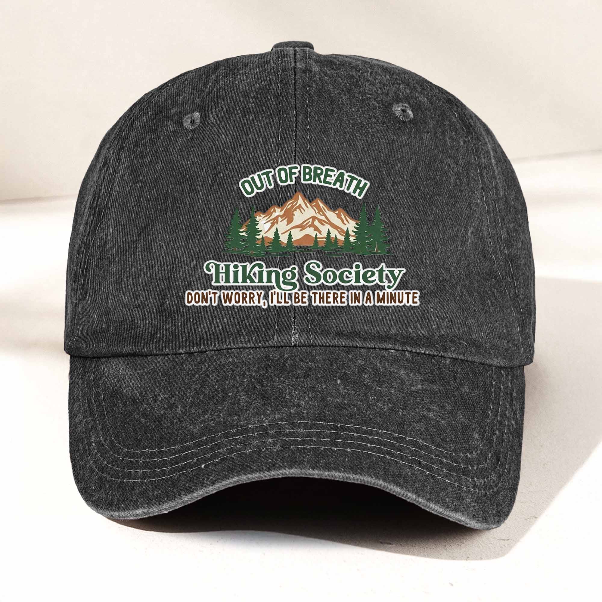 Out Of Breath Hiking Club - Personalized Cap