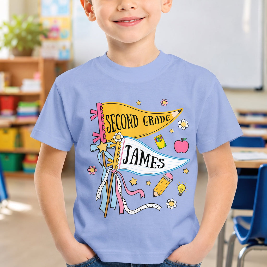 Pencil Back To School Custom Pennant - Personalized Shirt