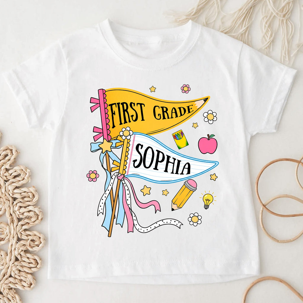 Pencil Back To School Custom Pennant - Personalized Shirt