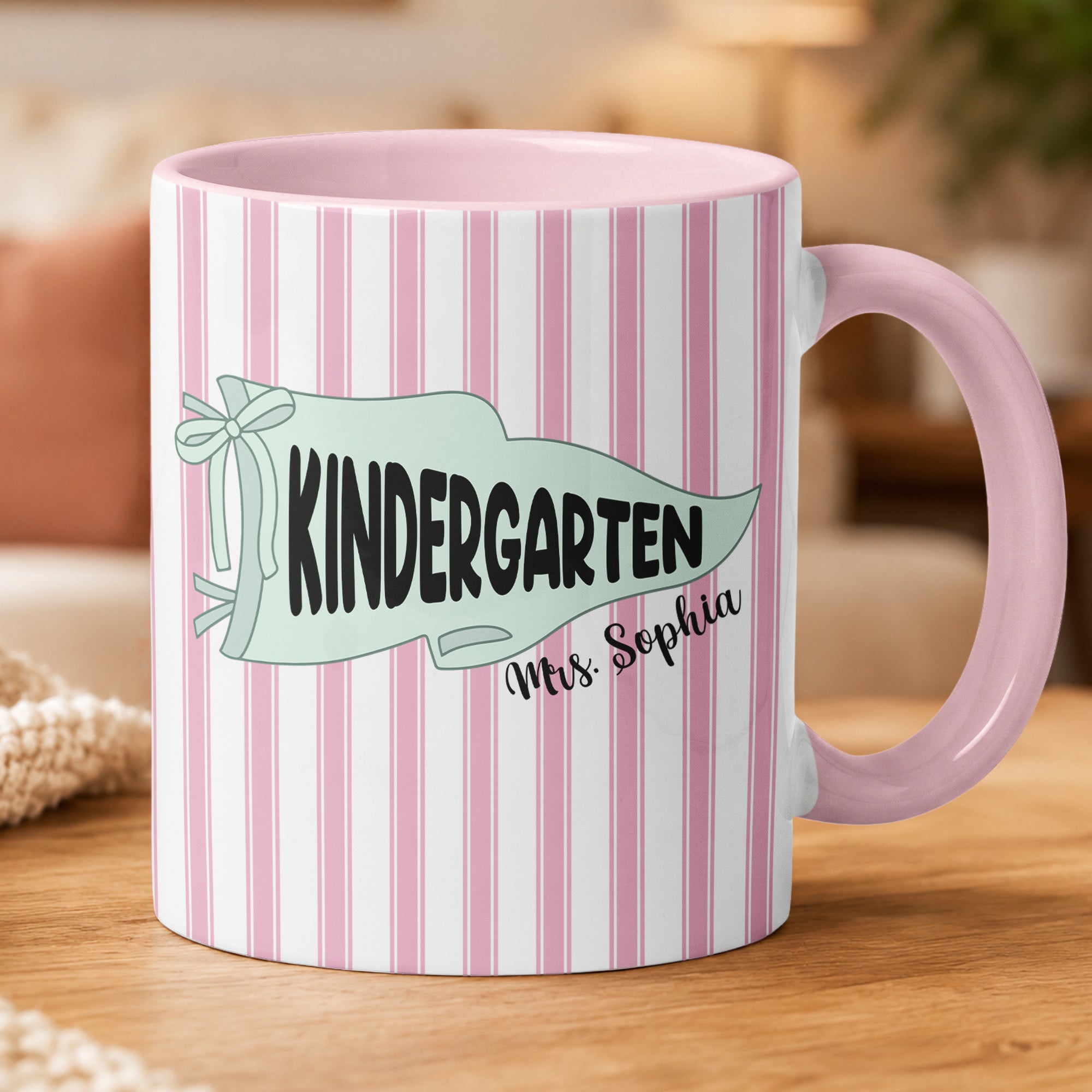 Pennant Design Teacher Back To School Gift - Personalized Mug
