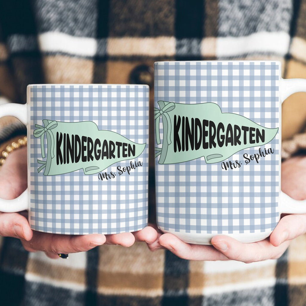 Pennant Design Teacher Back To School Gift - Personalized Mug