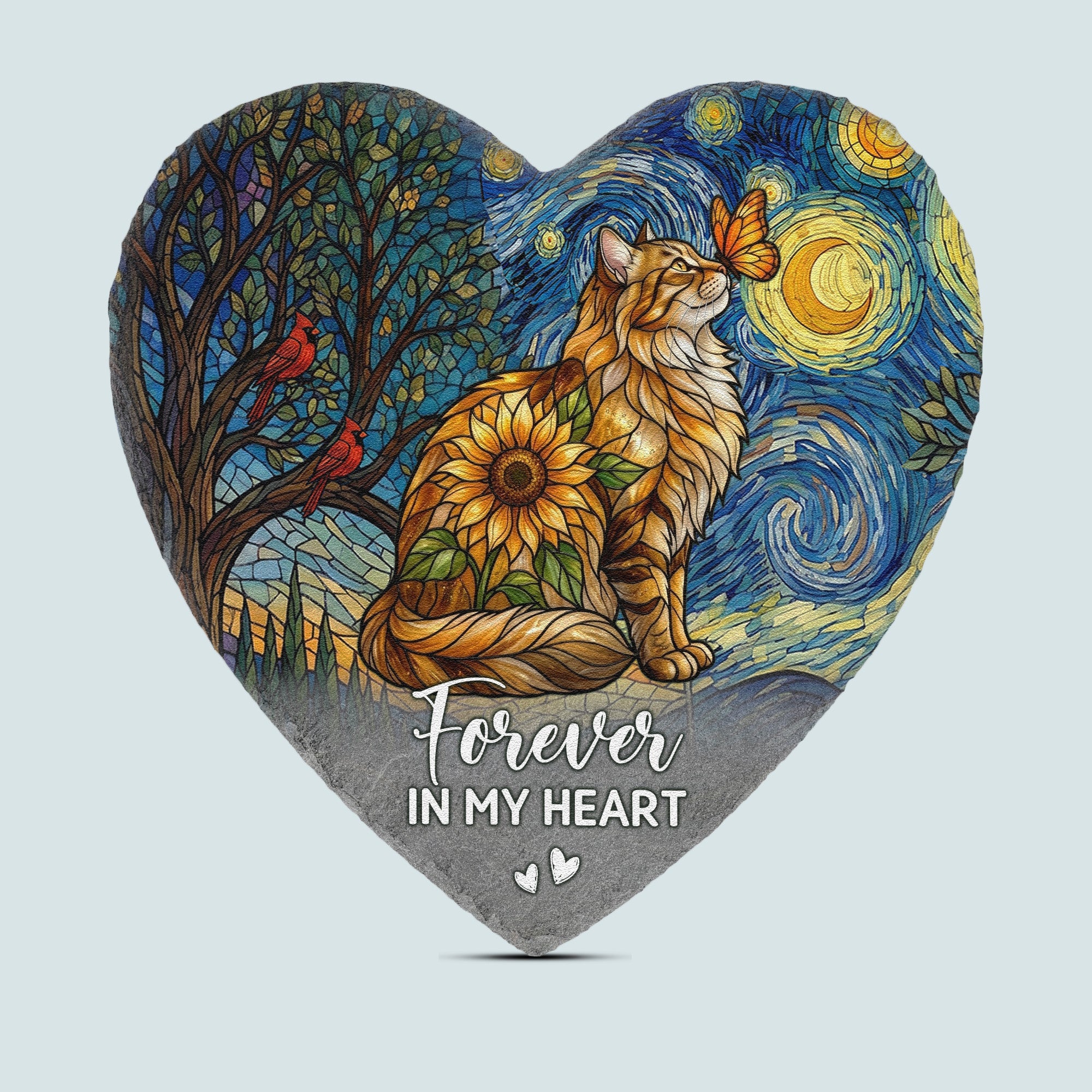 Pet Memorial Forever In My Heart - Personalized Garden Stone
