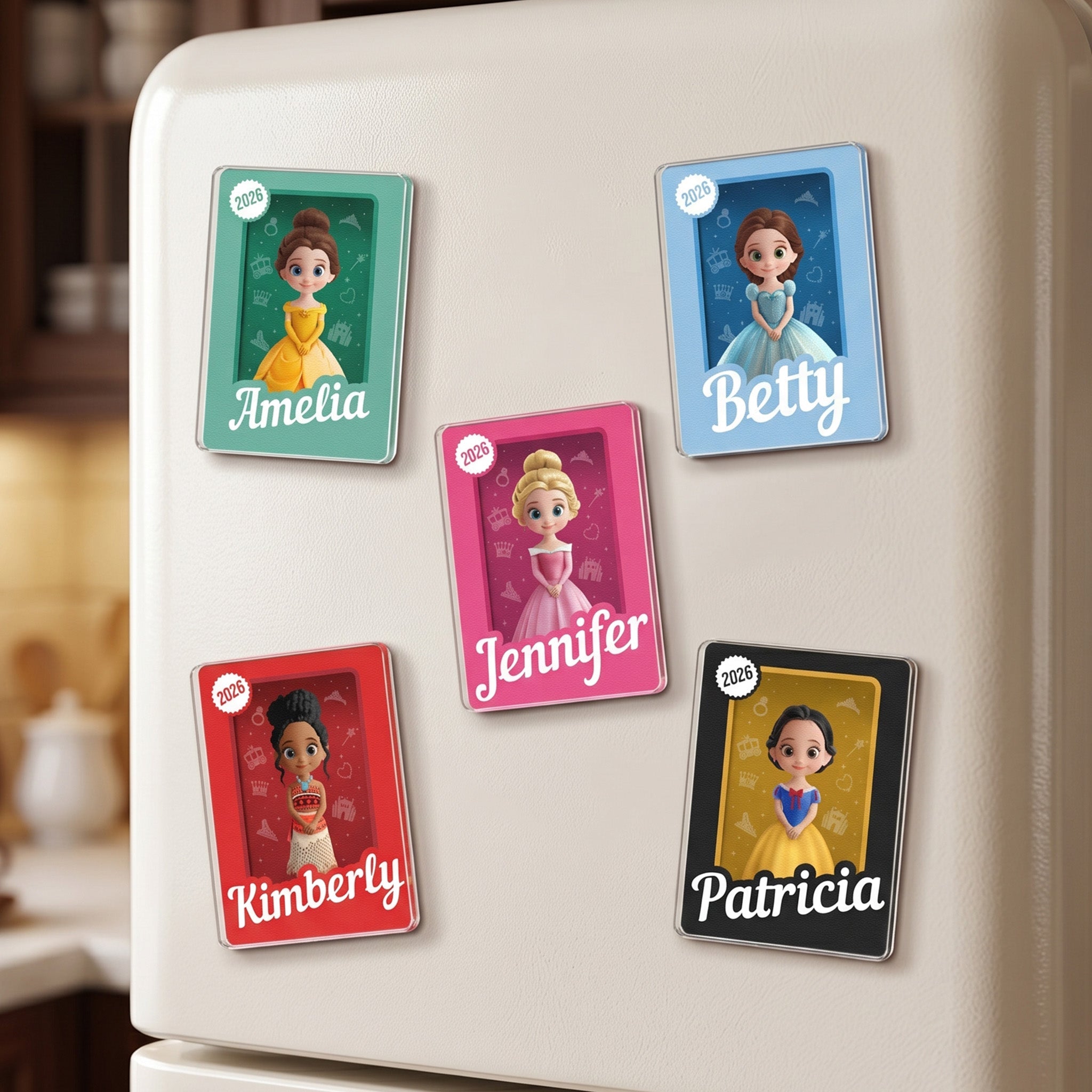 Princess - Gifts For Daughter, Granddaugter, Little Girls - Personalized Magnet
