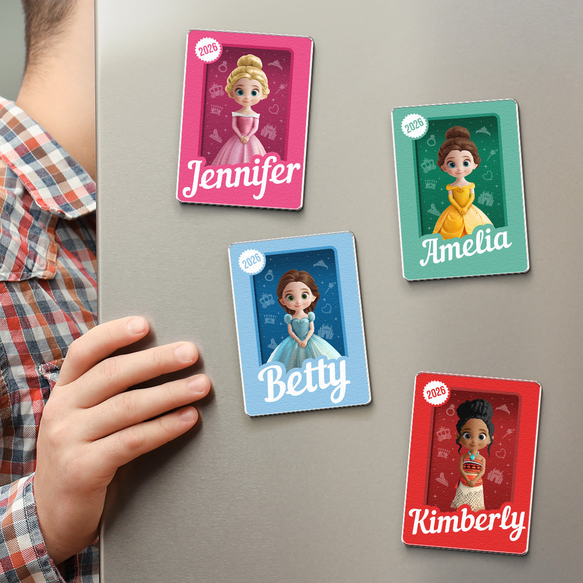 Princess - Gifts For Daughter, Granddaugter, Little Girls - Personalized Magnet