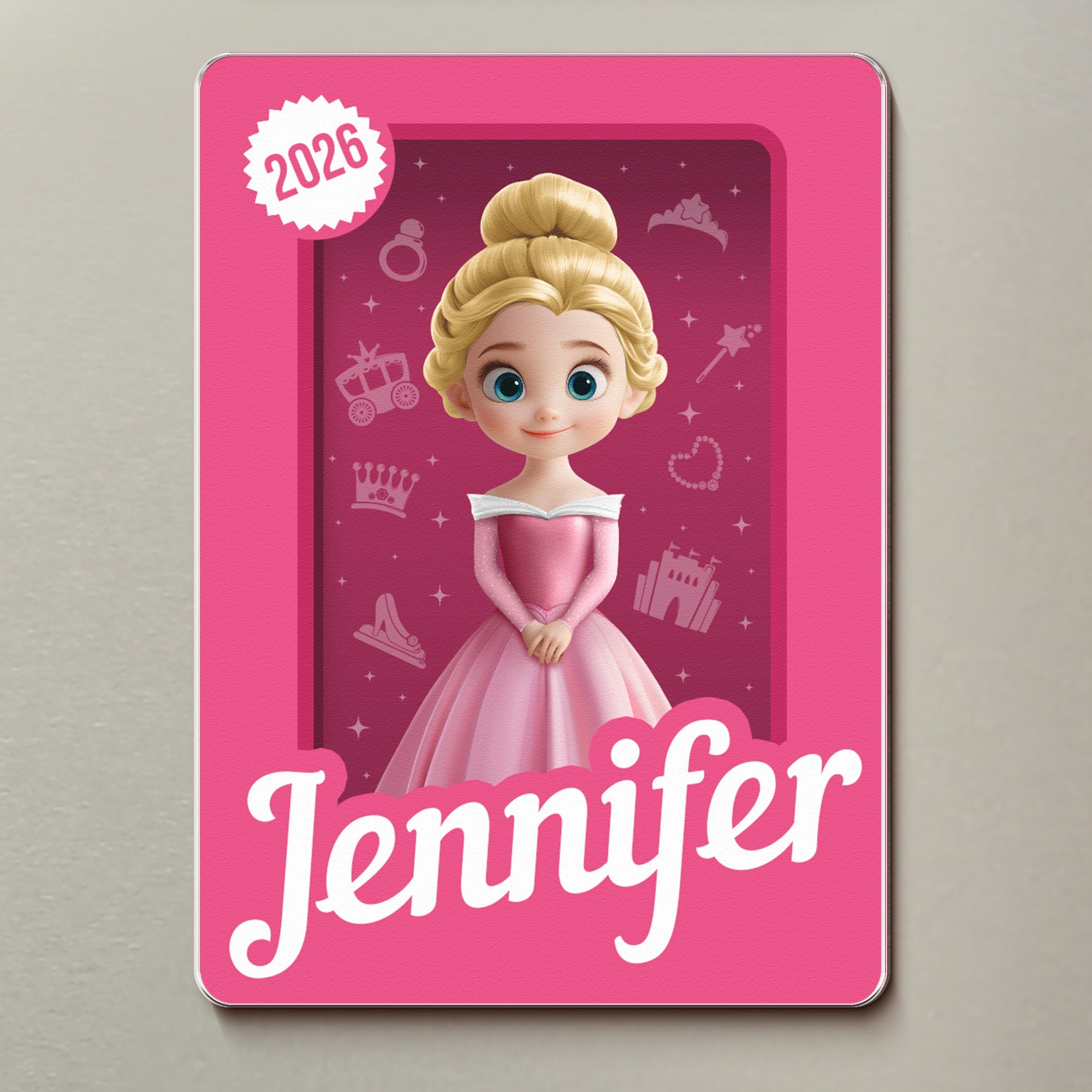Princess - Gifts For Daughter, Granddaugter, Little Girls - Personalized Magnet