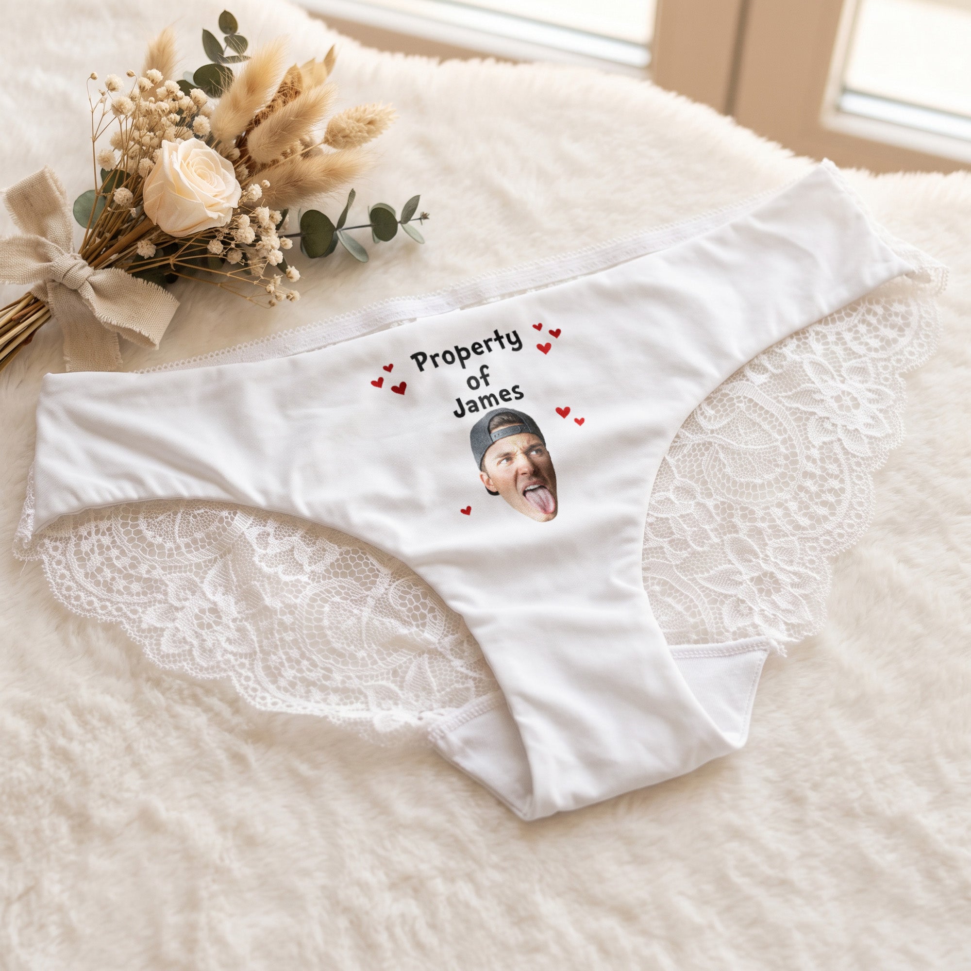 Property Of Anniversary Gift For Wife, Girlfriend - Upload His Face On - Personalized Panty