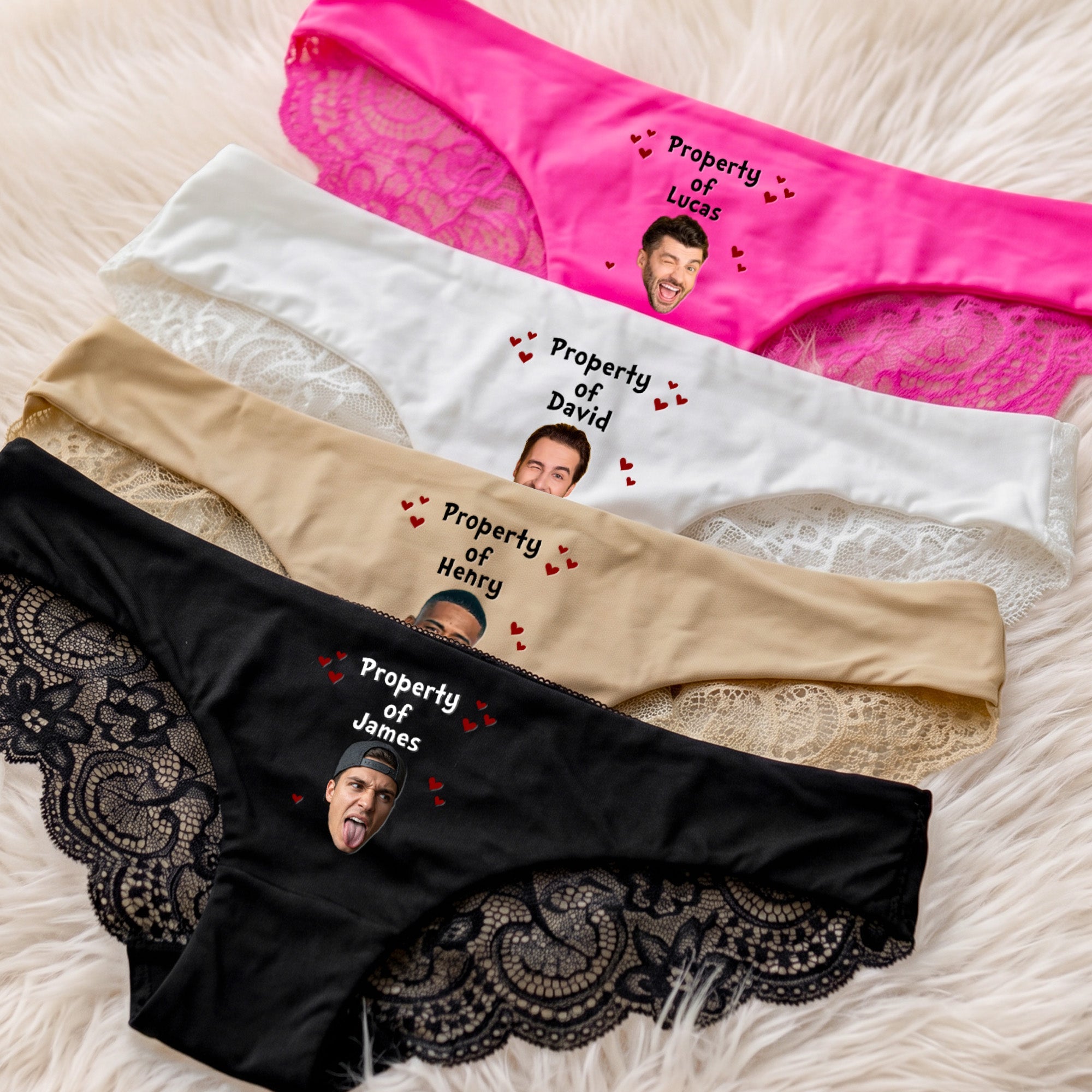 Property Of Anniversary Gift For Wife, Girlfriend - Upload His Face On - Personalized Panty