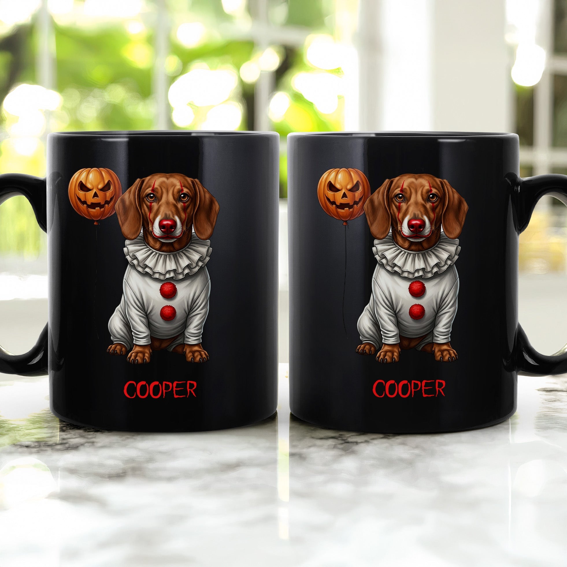 Scary Halloween Clown Gift For Pet Lover - Personalized Mug