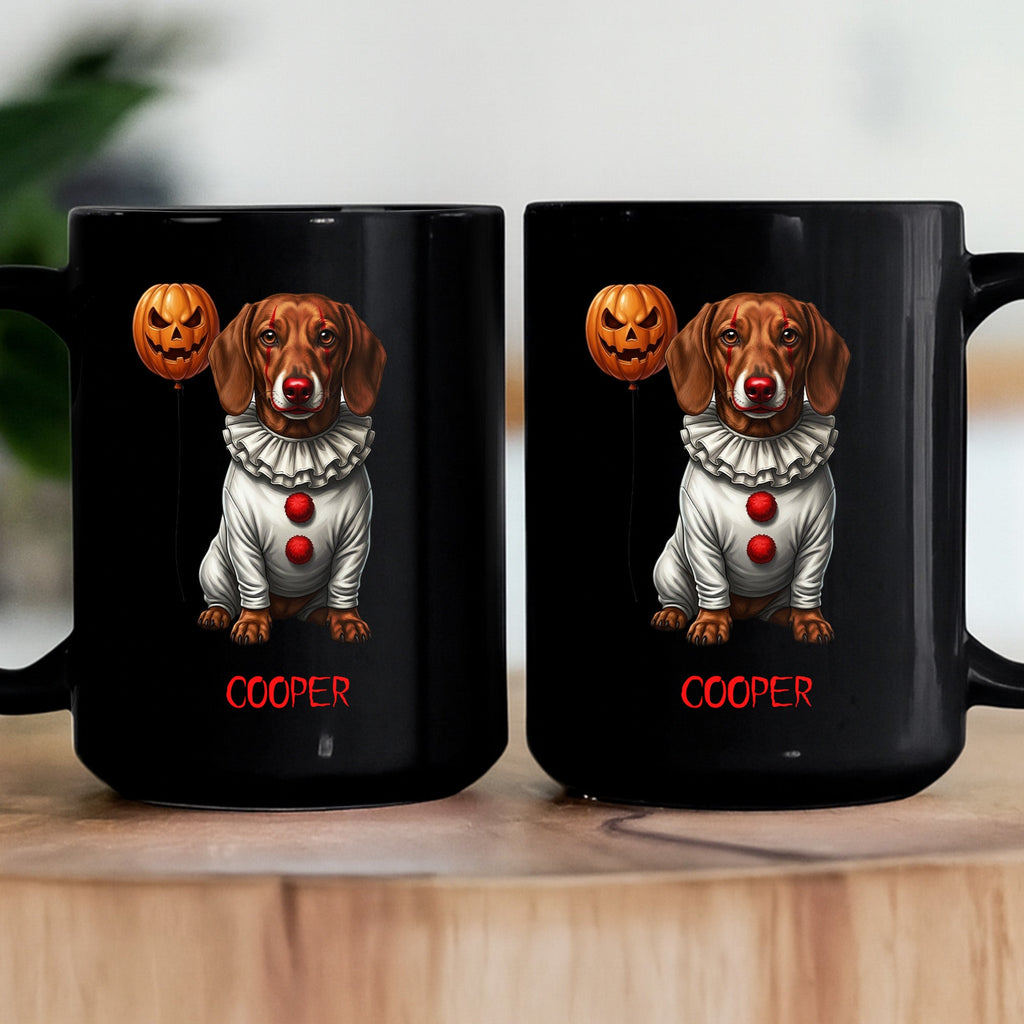 Scary Halloween Clown Gift For Pet Lover - Personalized Mug