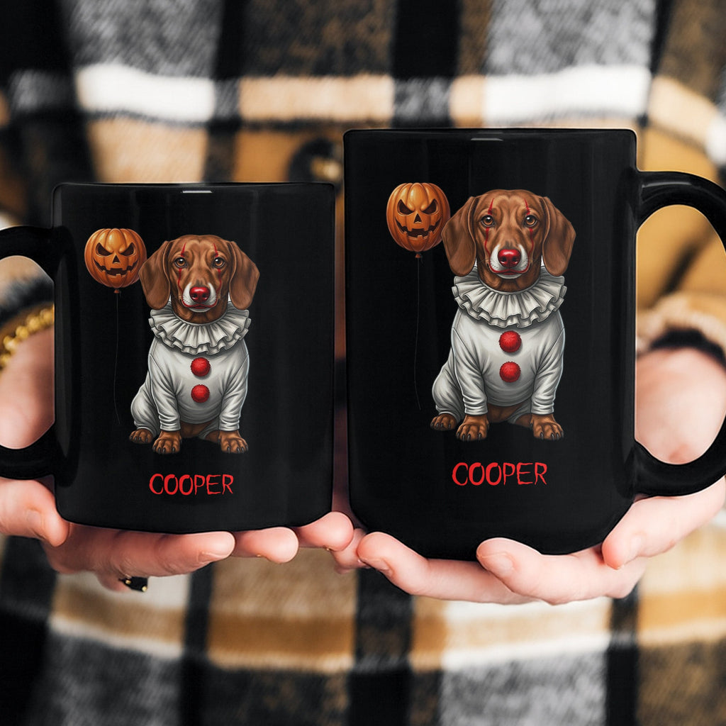Scary Halloween Clown Gift For Pet Lover - Personalized Mug