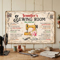 Sewing Room Thou Shalt Not… - Personalized Metal Sign