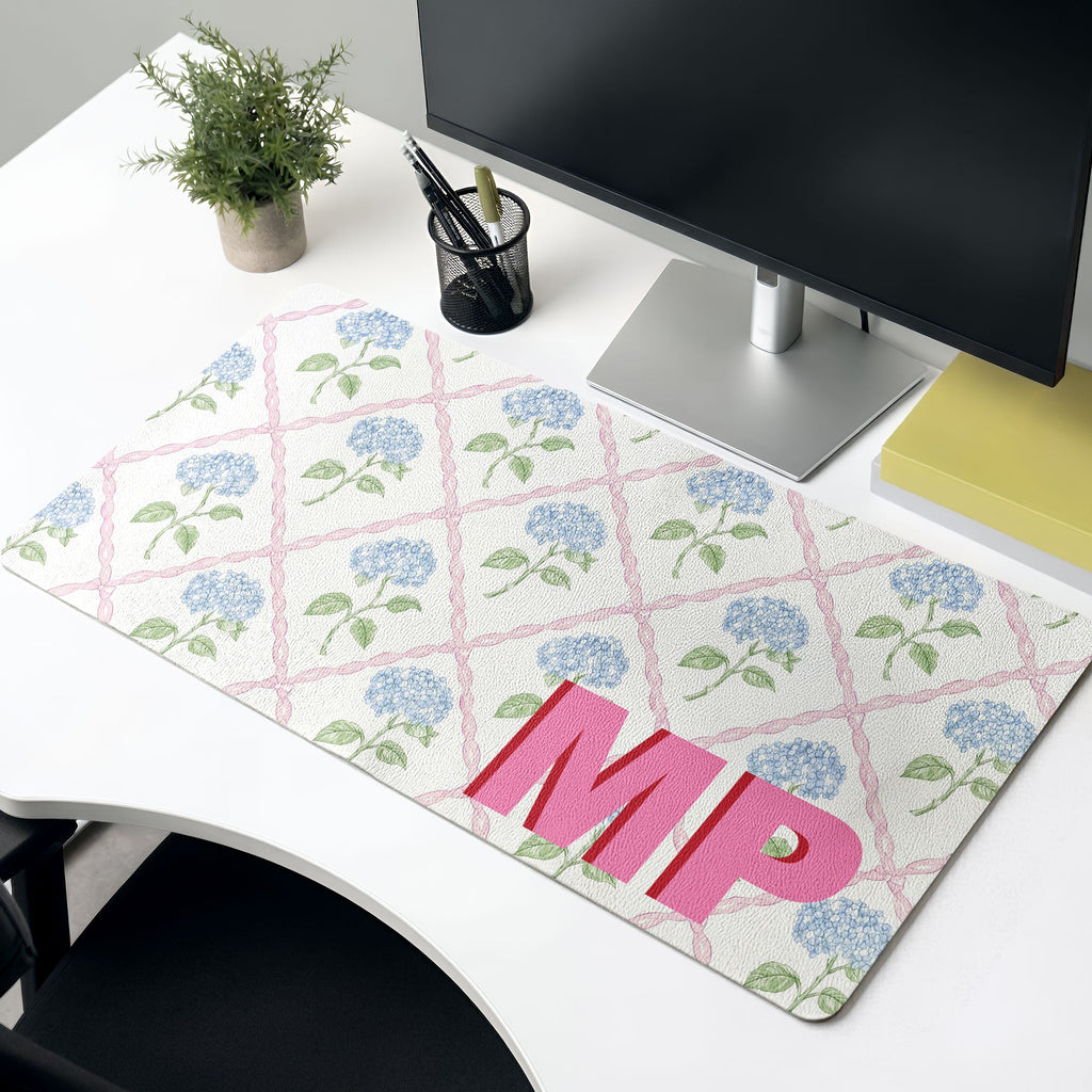 Shadow Initials Gift For Friends Girlfriend Wife Coworker Teacher - Personalized Desk Mat