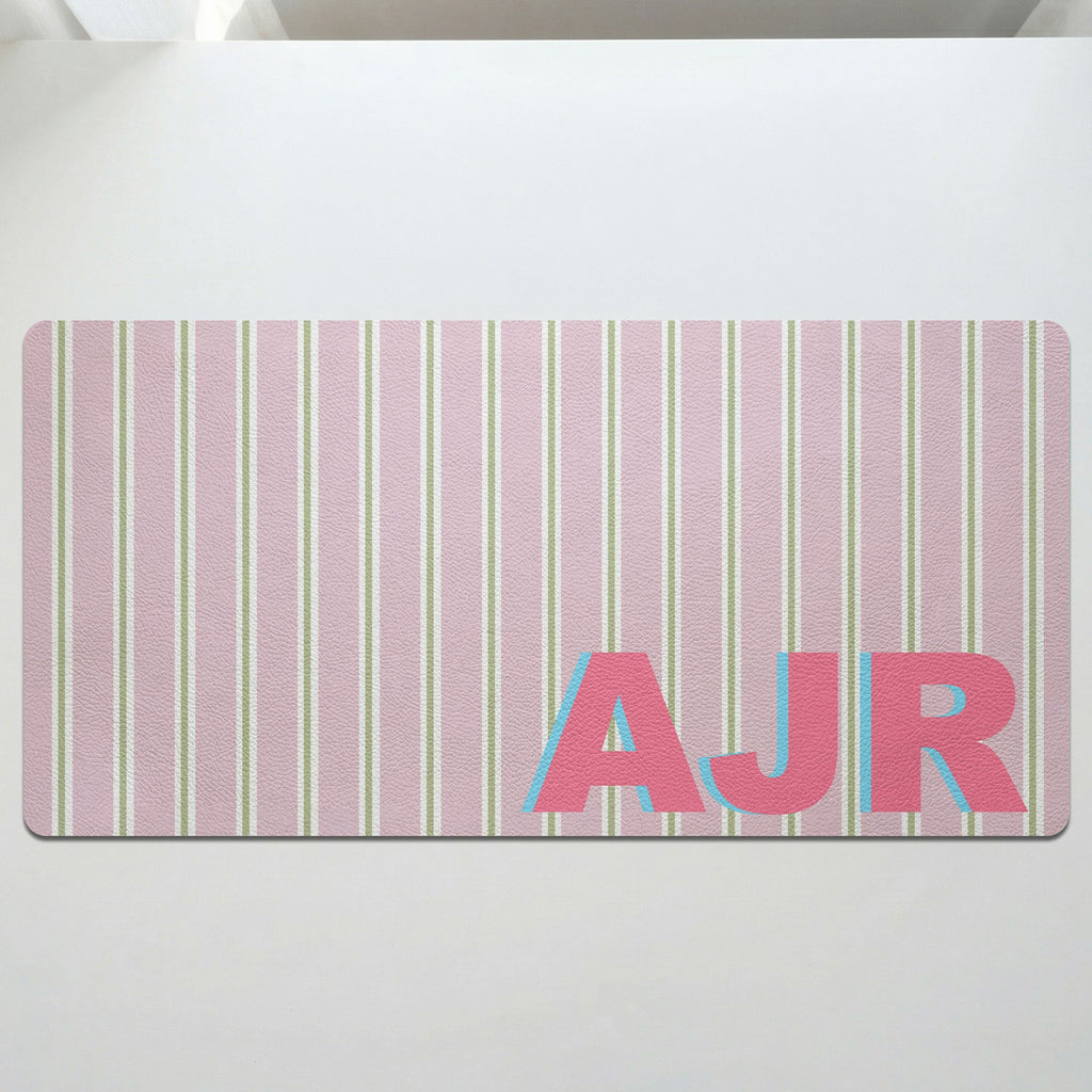 Shadow Initials Gift For Friends Girlfriend Wife Coworker Teacher - Personalized Desk Mat