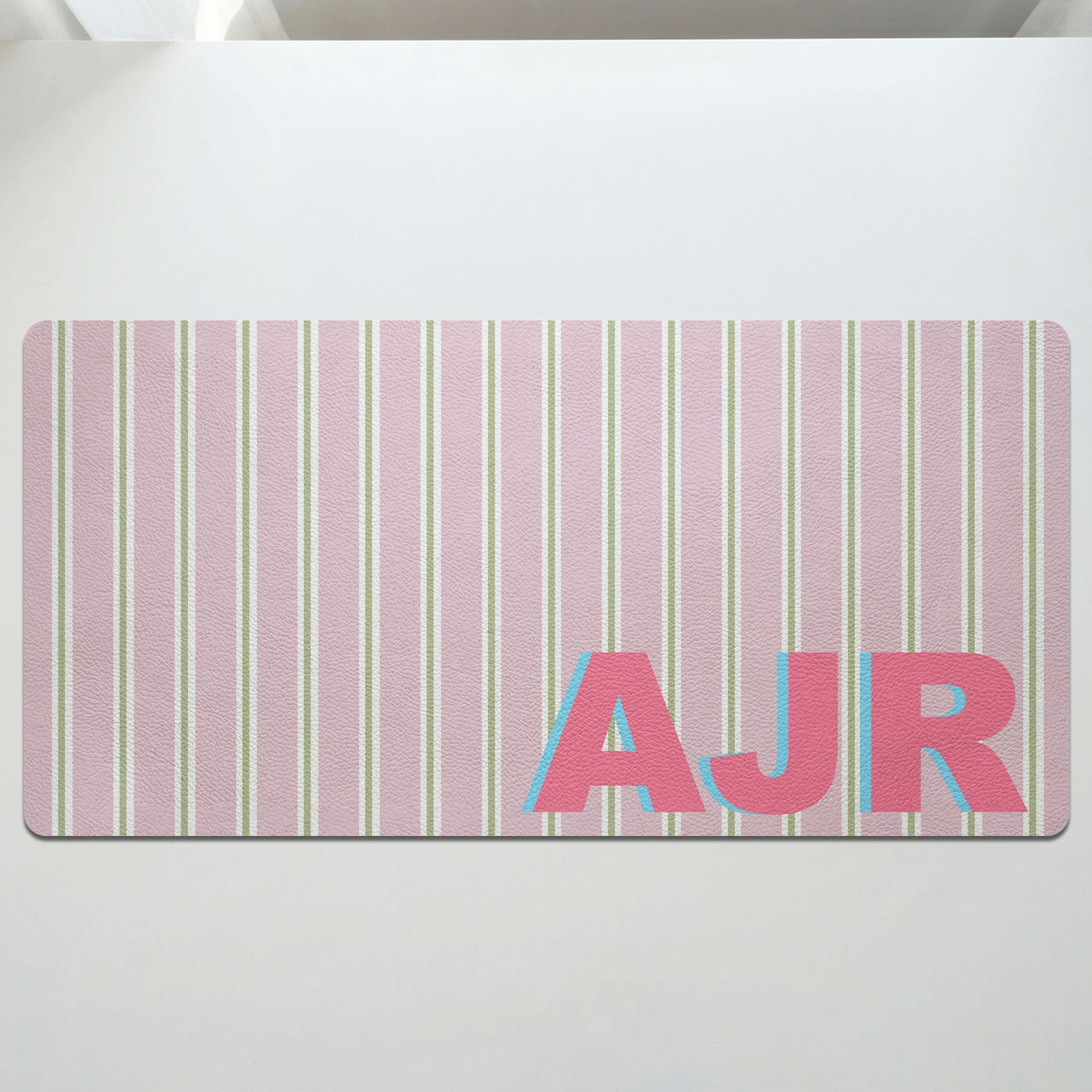 Shadow Initials Gift For Friends Girlfriend Wife Coworker Teacher - Personalized Desk Mat