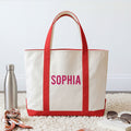 Shadow Monogram Letter Name - Personalized Tote Bag